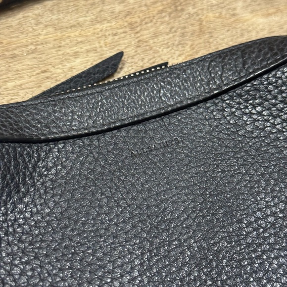 AllSaints Black Pebbled Leather Captain Camera Crossbody Bag Purse Retired - Picture 3 of 9